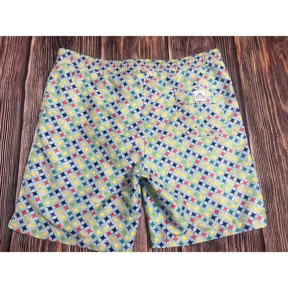 Peter Millar Seaside Swim Trunks Men's Size Medium Beach Pool Shorts